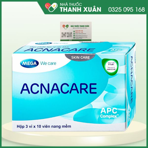 Acnacare - Giúp ngăn ngừa, hỗ trợ điều trị mụn và viêm các tuyến bã nhờn trên da